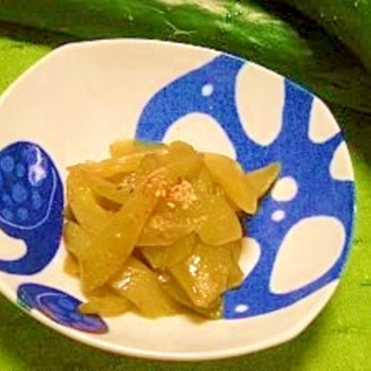 太いキュウリ煮ました キュウリの炒め煮 レシピ 作り方 By ブルーボリジ 楽天レシピ